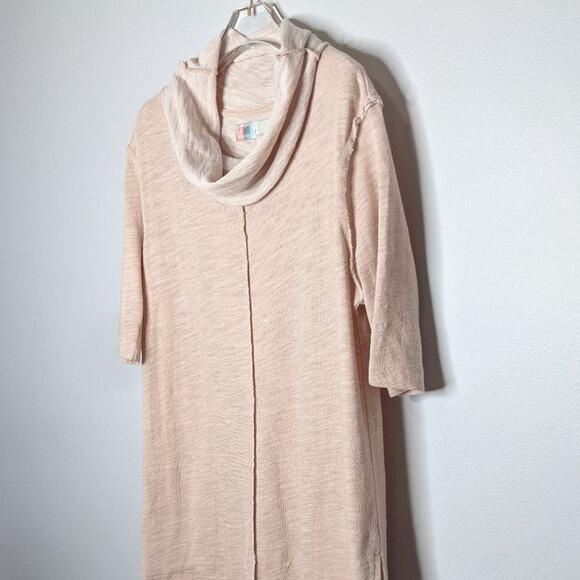 Free People Beach Peach Pullover Cowl Neck Dress - Picture 2 of 10